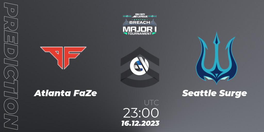 Atlanta FaZe - Seattle Surge: прогноз. 16.12.2023 at 23:00, Call of Duty, Call of Duty League 2024: Stage 1 Major Qualifiers