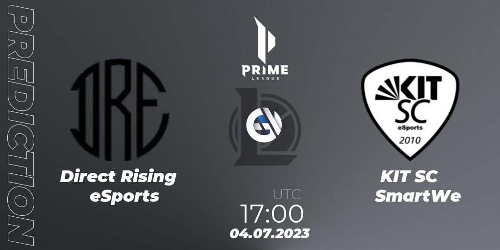 Direct Rising eSports - KIT SC SmartWe: прогноз. 04.07.23, LoL, Prime League 2nd Division Summer 2023