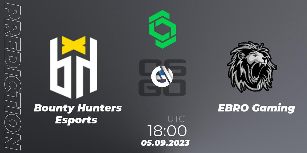 Bounty Hunters Esports - EBRO Gaming: прогноз. 05.09.23, CS2 (CS:GO), CCT South America Series #11: Closed Qualifier