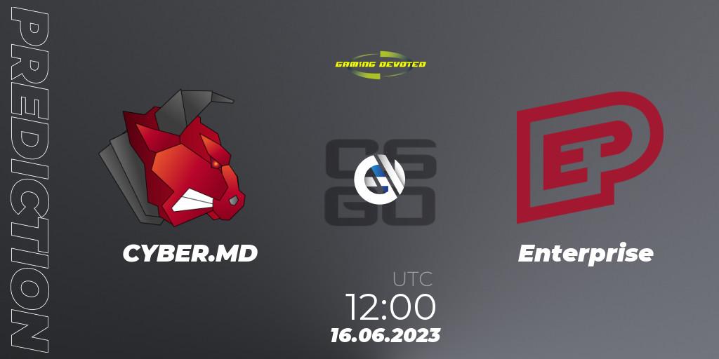 CYBER.MD - Enterprise: прогноз. 16.06.2023 at 12:00, Counter-Strike (CS2), Gaming Devoted Become The Best: Series #2