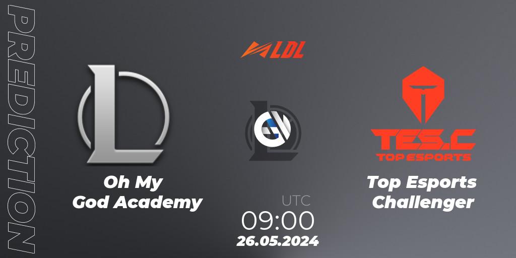 Oh My God Academy - Top Esports Challenger: прогноз. 26.05.2024 at 09:00, LoL, LDL 2024 - Stage 3