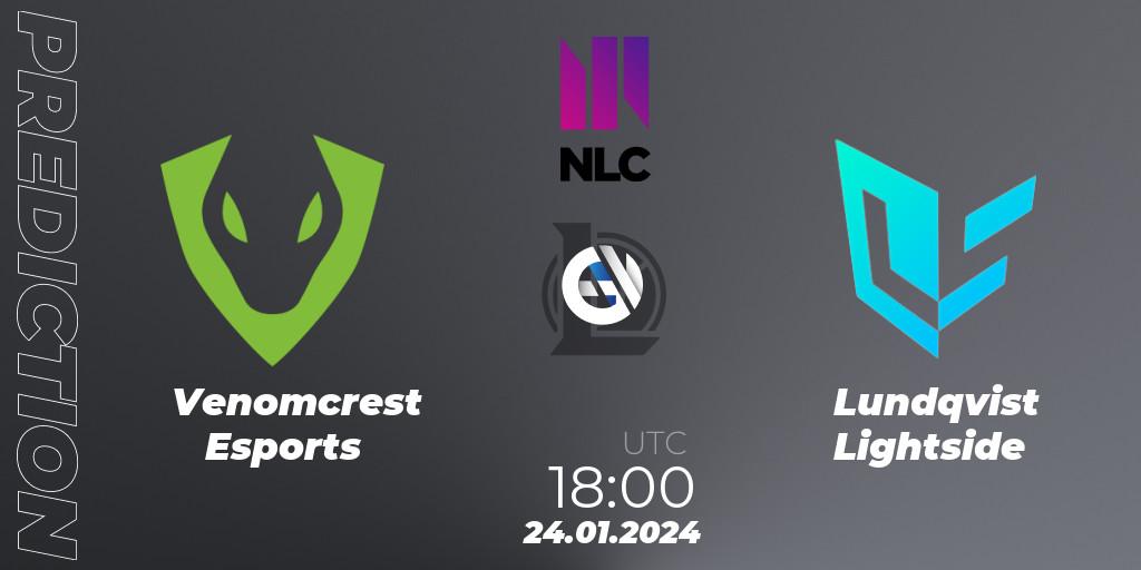 Venomcrest Esports - Lundqvist Lightside: прогноз. 24.01.2024 at 19:00, LoL, NLC 1st Division Spring 2024