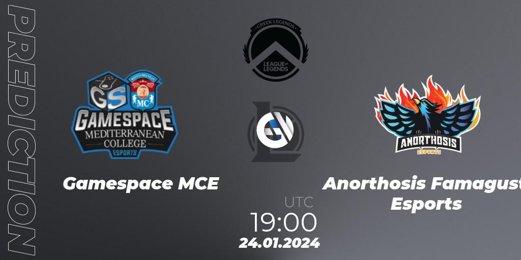 Gamespace MCE - Anorthosis Famagusta Esports: прогноз. 24.01.2024 at 19:00, LoL, GLL Spring 2024