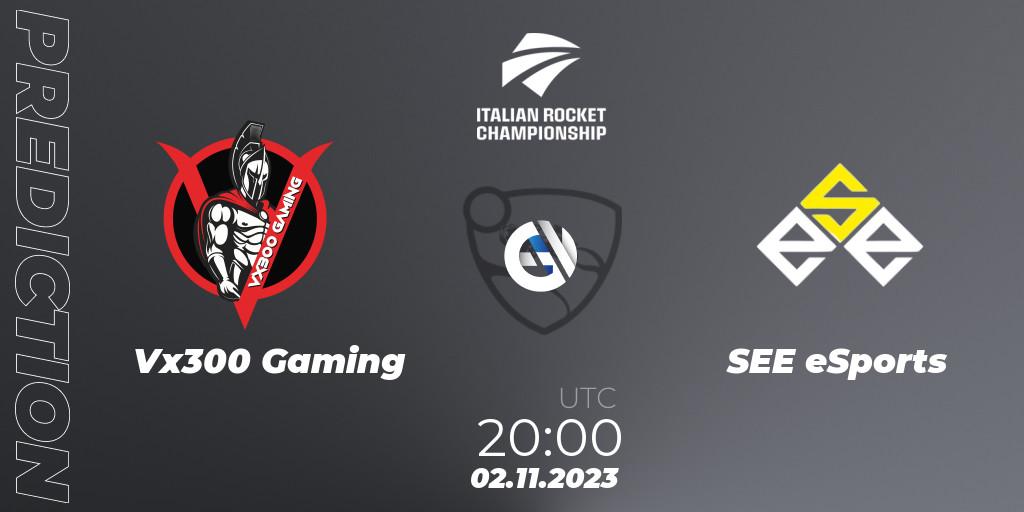 Vx300 Gaming - SEE eSports: прогноз. 02.11.2023 at 20:00, Rocket League, Italian Rocket Championship Season 11Serie A Relegation