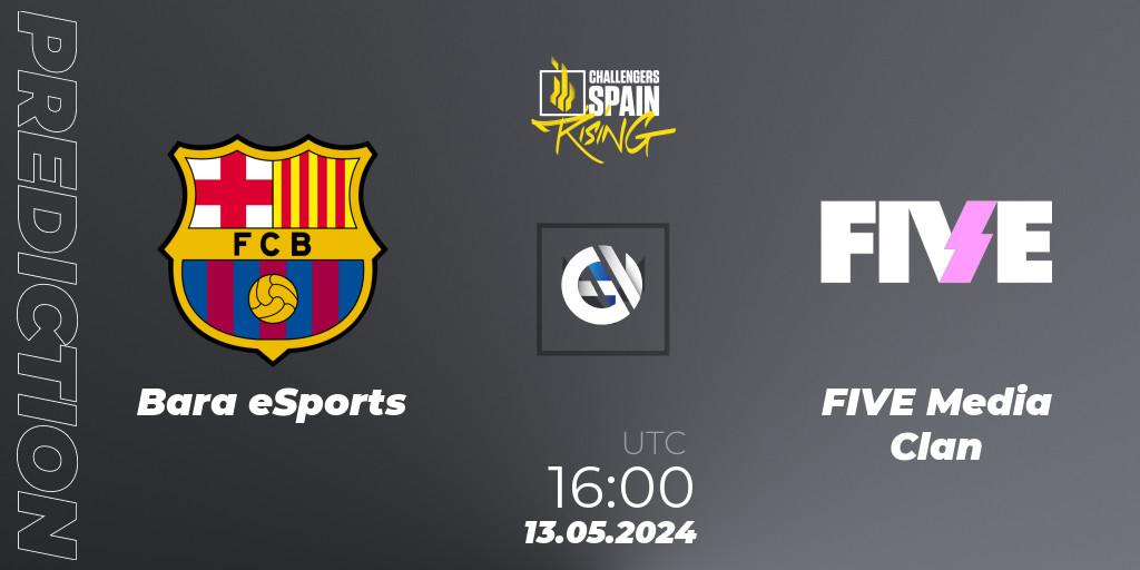 Barça eSports - FIVE Media Clan: прогноз. 13.05.2024 at 16:00, VALORANT, VALORANT Challengers 2024 Spain: Rising Split 2