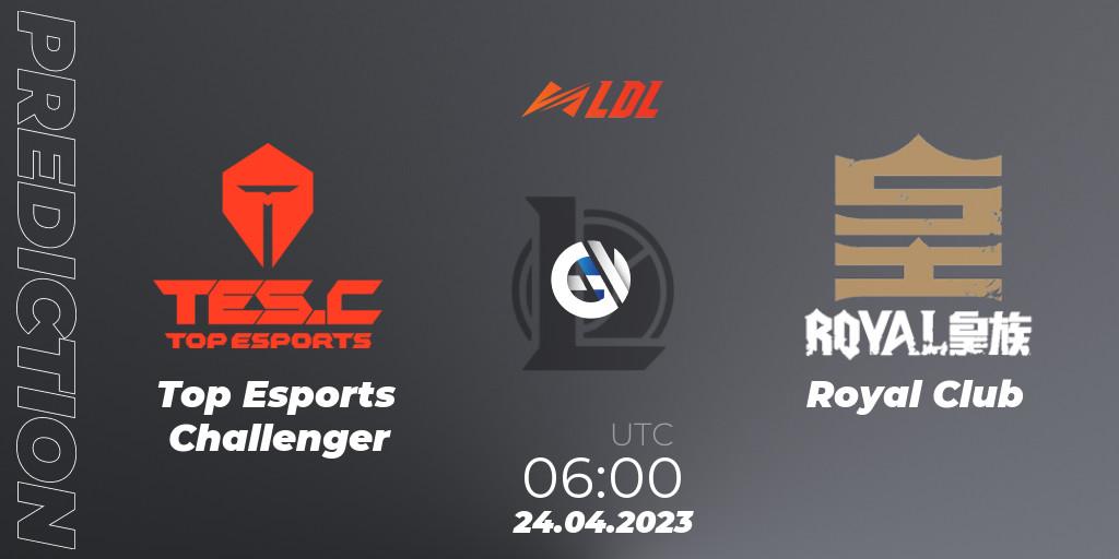 Top Esports Challenger - Royal Club: прогноз. 24.04.2023 at 06:00, LoL, LDL 2023 - Regular Season - Stage 2