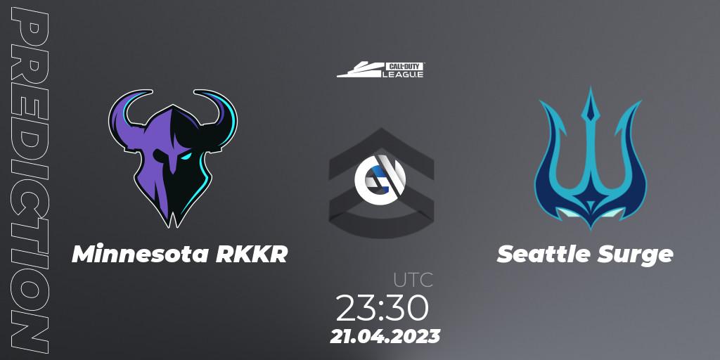 Minnesota RØKKR - Seattle Surge: прогноз. 21.04.2023 at 23:30, Call of Duty, Call of Duty League 2023: Stage 4 Major