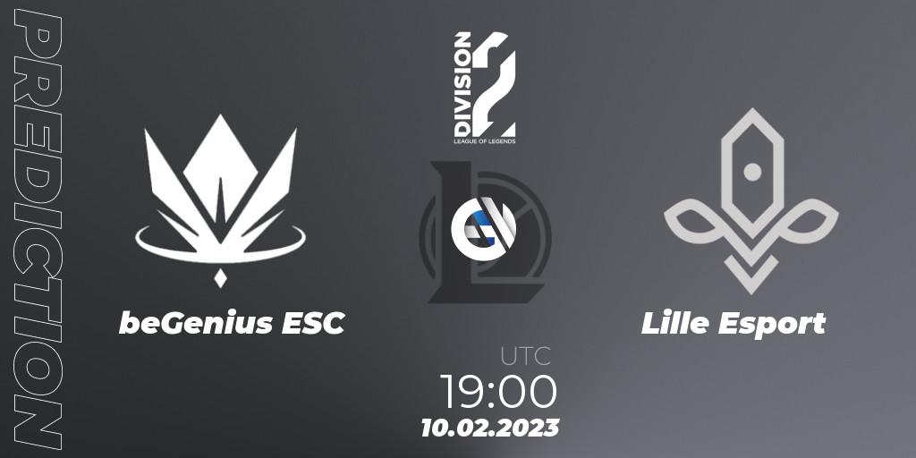 beGenius ESC - Lille Esport: прогноз. 10.02.2023 at 19:15, LoL, LFL Division 2 Spring 2023 - Group Stage