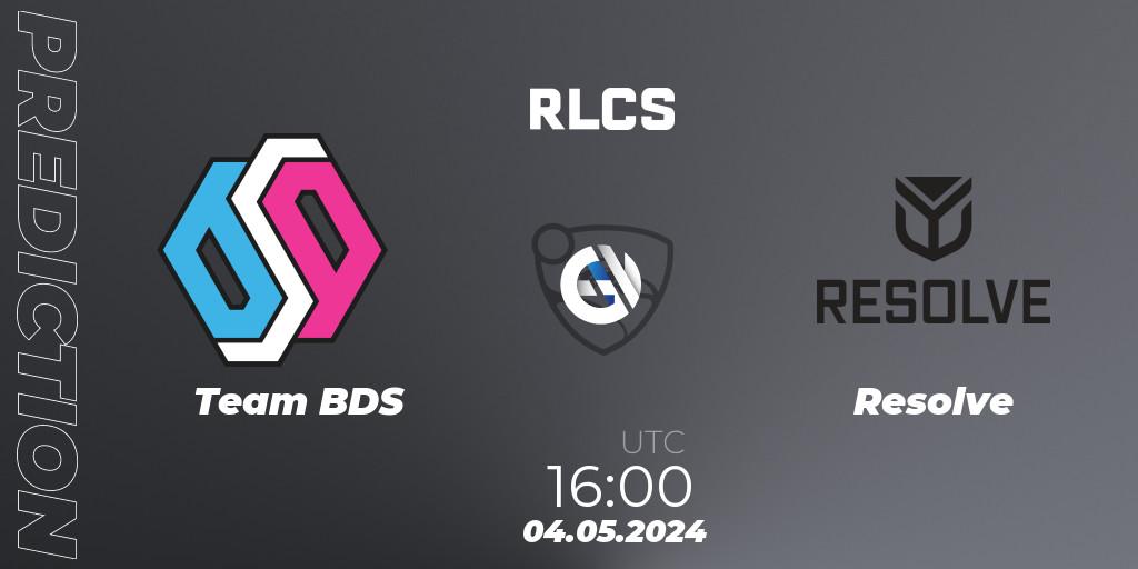 Team BDS - Resolve: прогноз. 04.05.2024 at 16:00, Rocket League, RLCS 2024 - Major 2: EU Open Qualifier 4