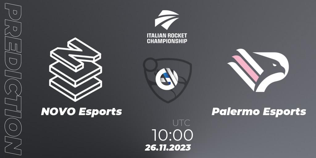 NOVO Esports - Palermo Esports: прогноз. 26.11.2023 at 10:00, Rocket League, Italian Rocket Championship Season 11 Serie A Finals