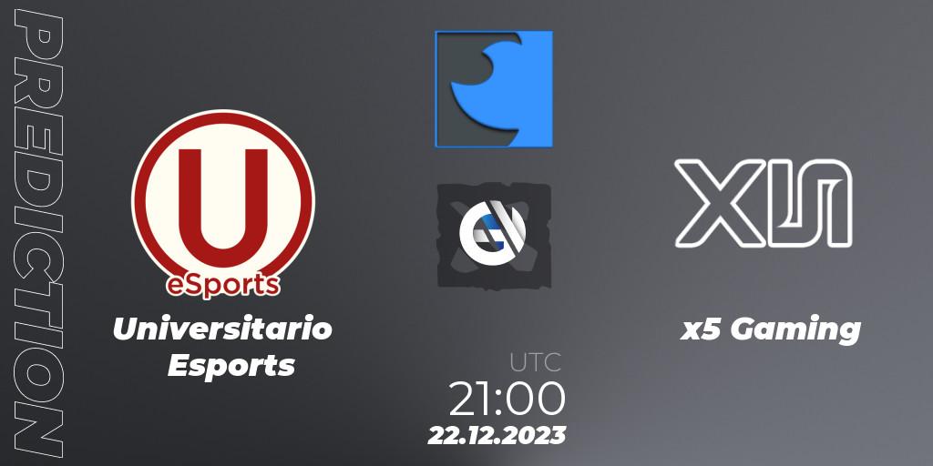 Universitario Esports - x5 Gaming: прогноз. 22.12.2023 at 21:03, Dota 2, FastInvitational DotaPRO Season 2