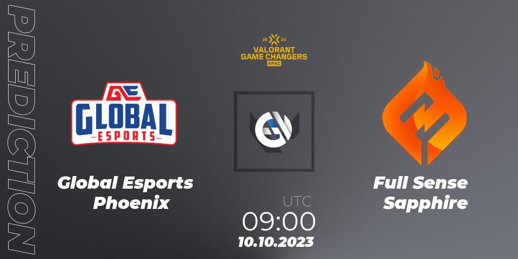 Global Esports Phoenix - Full Sense Sapphire: прогноз. 10.10.2023 at 09:00, VALORANT, VCT 2023: Game Changers APAC Elite