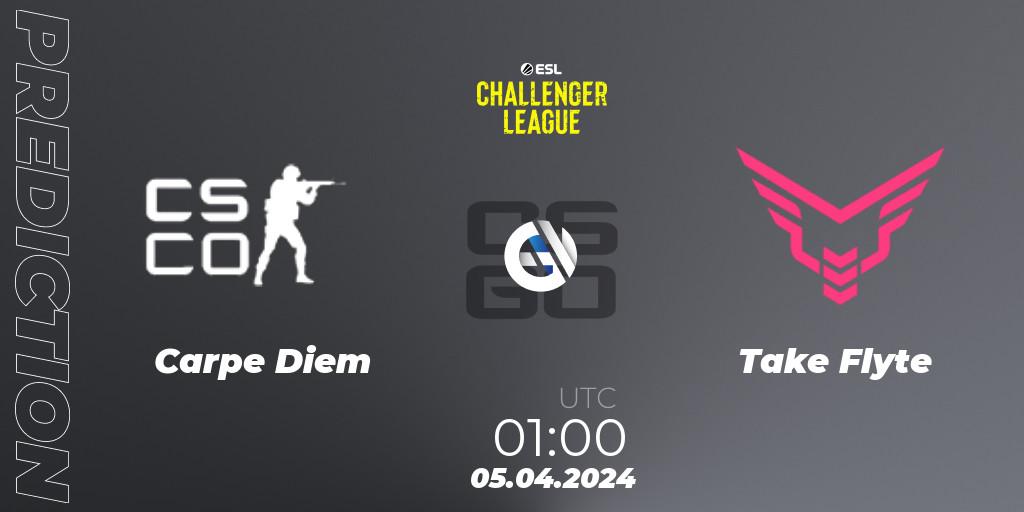Carpe Diem - Take Flyte: прогноз. 05.04.24, CS2 (CS:GO), ESL Challenger League Season 47: North America