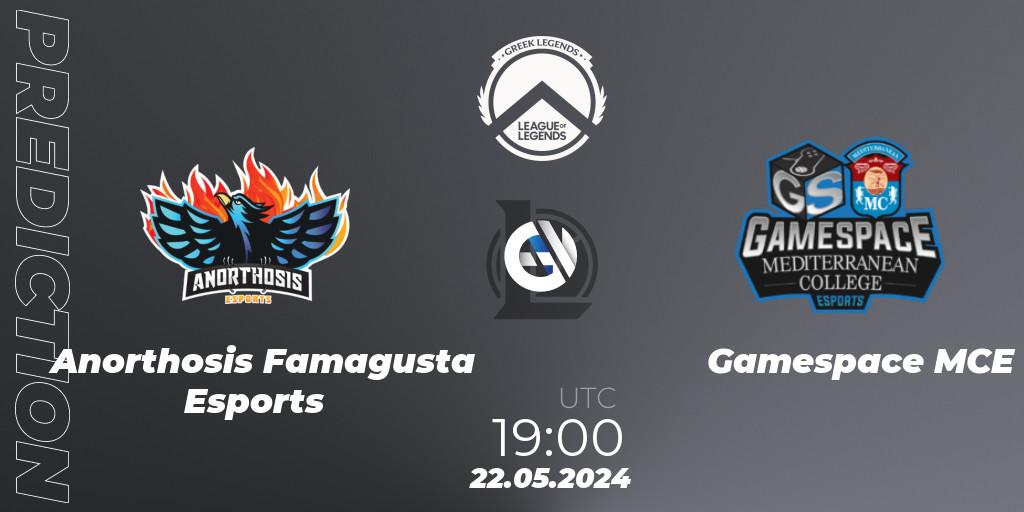 Anorthosis Famagusta Esports - Gamespace MCE: прогноз. 22.05.2024 at 19:00, LoL, GLL Summer 2024