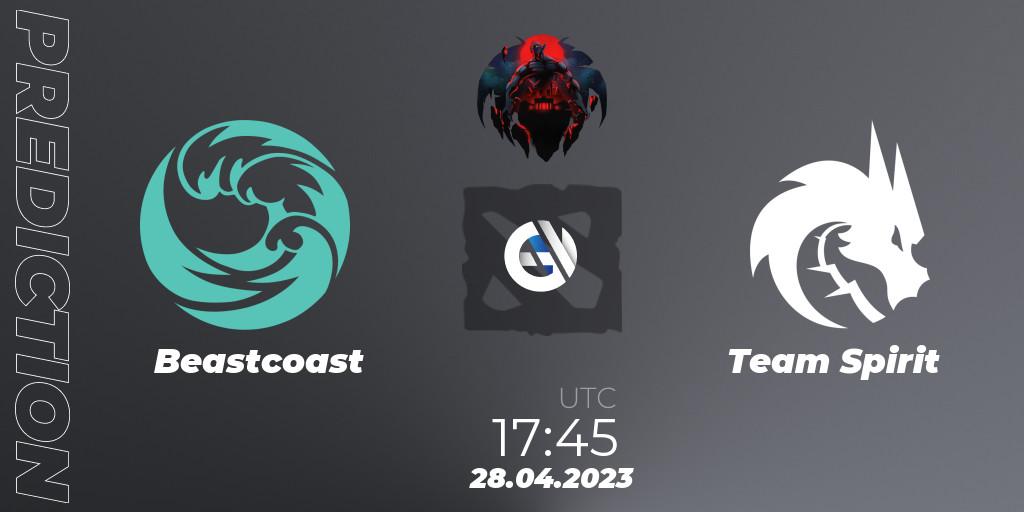 Beastcoast - Team Spirit: прогноз. 28.04.2023 at 17:55, Dota 2, The Berlin Major 2023 ESL - Group Stage