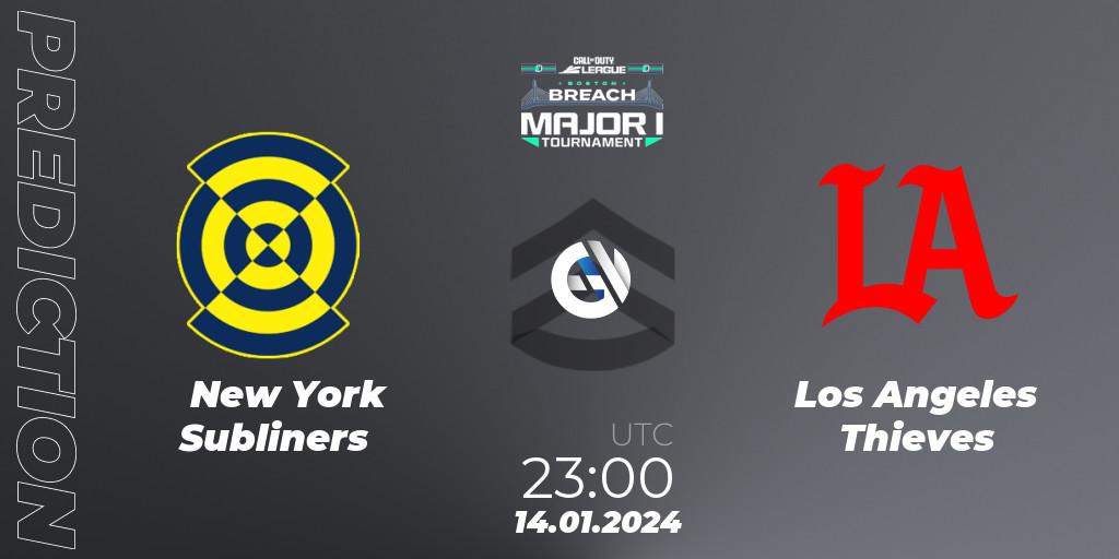 New York Subliners - Los Angeles Thieves: прогноз. 14.01.2024 at 23:00, Call of Duty, Call of Duty League 2024: Stage 1 Major Qualifiers