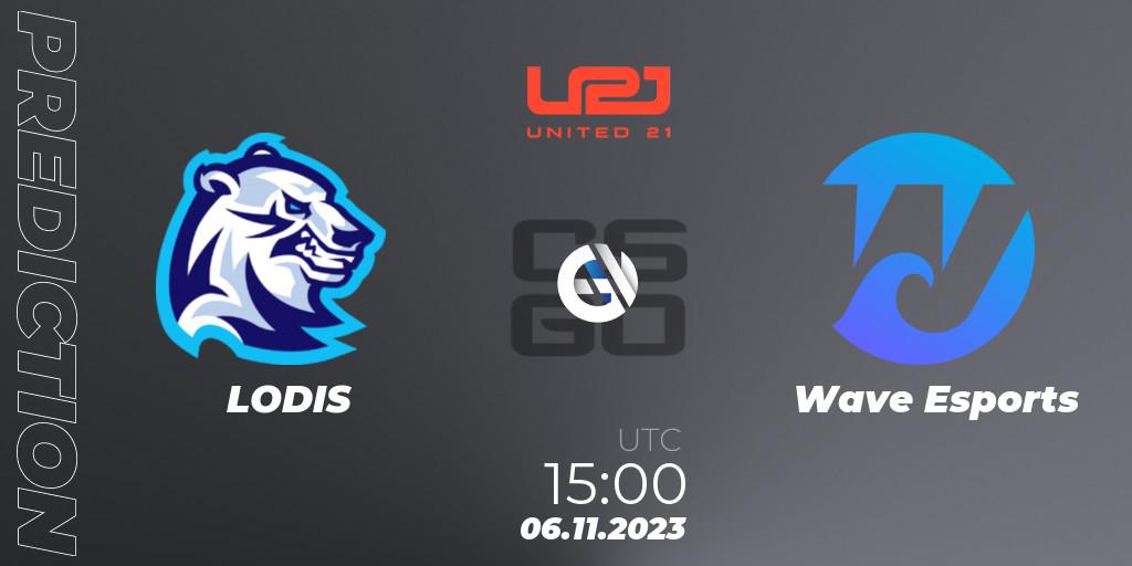 LODIS - Wave Esports: прогноз. 06.11.23, CS2 (CS:GO), United21 Season 7: Division 2
