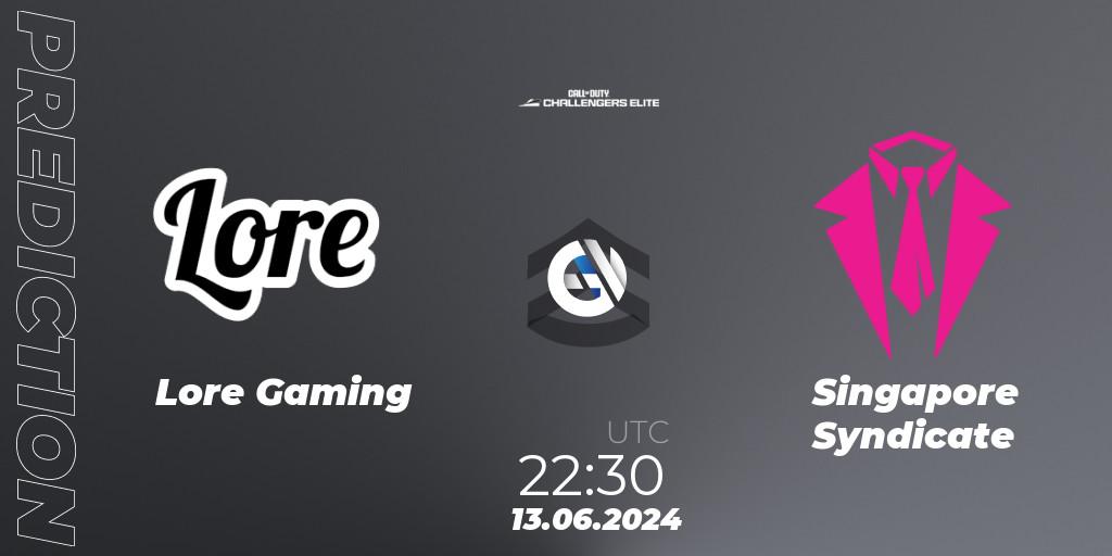 Lore Gaming - Singapore Syndicate: прогноз. 13.06.2024 at 22:30, Call of Duty, Call of Duty Challengers 2024 - Elite 3: NA