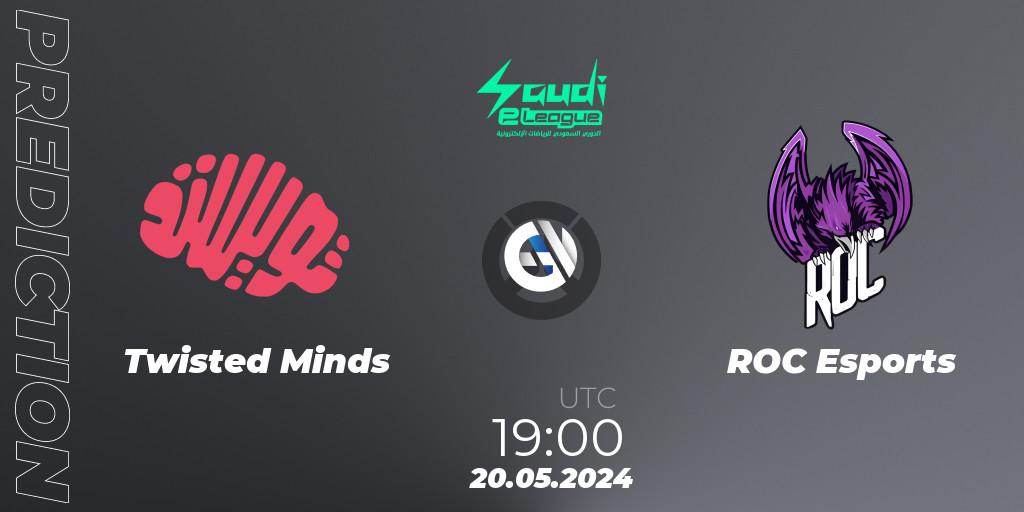 Twisted Minds - ROC Esports: прогноз. 20.05.2024 at 19:00, Overwatch, Saudi eLeague 2024 - Major 2 Phase 1