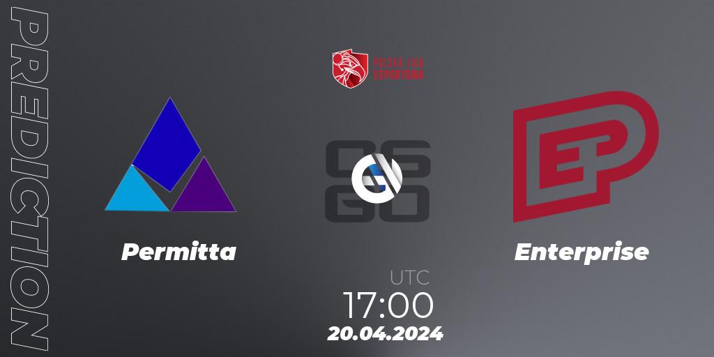 Permitta - Enterprise: прогноз. 20.04.24, CS2 (CS:GO), Polska Liga Esportowa 2024: Split #1