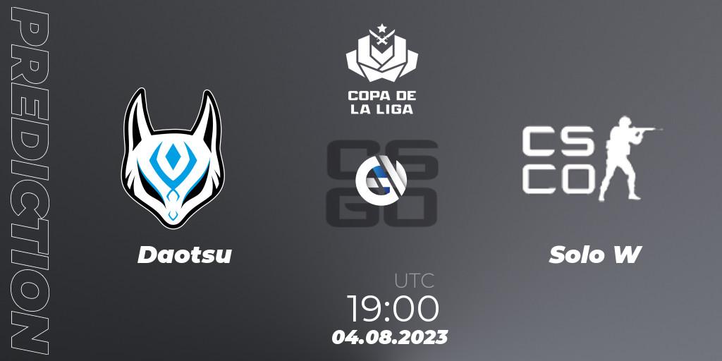 Daotsu - Solo W: прогноз. 04.08.2023 at 19:00, Counter-Strike (CS2), Copa de La Liga 2023