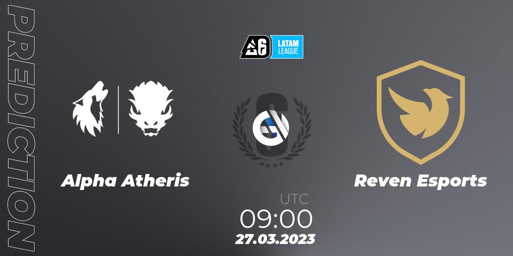 Alpha Atheris - Reven Esports: прогноз. 27.03.23, Rainbow Six, LATAM League 2023 - Stage 1