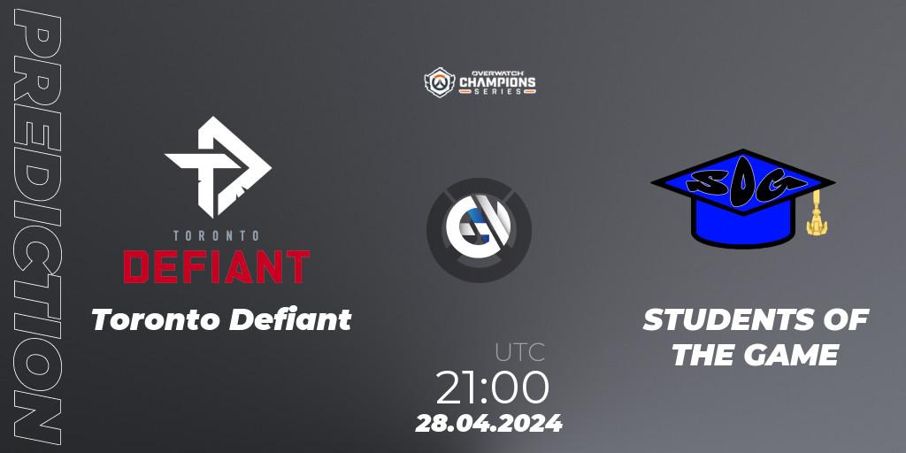 Toronto Defiant - STUDENTS OF THE GAME: прогноз. 28.04.2024 at 21:00, Overwatch, Overwatch Champions Series 2024 - North America Stage 2 Main Event