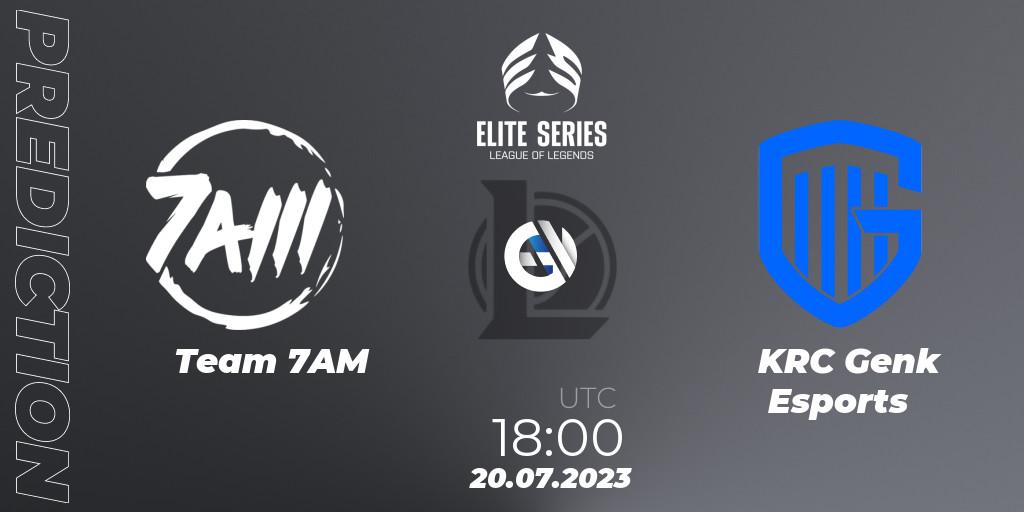 Team 7AM - KRC Genk Esports: прогноз. 20.07.2023 at 18:00, LoL, Elite Series Summer 2023