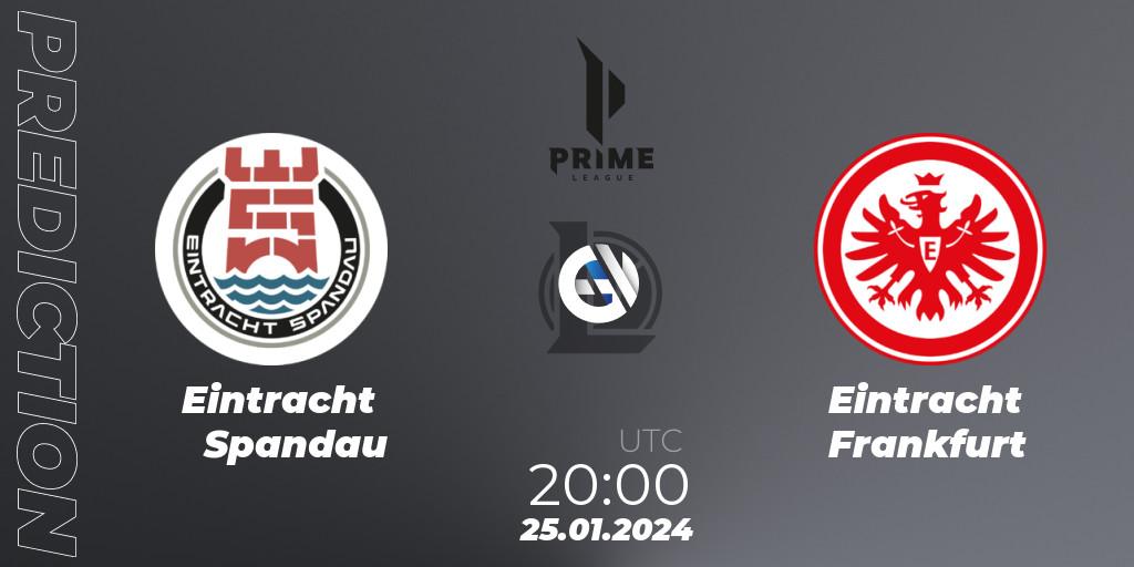 Eintracht Spandau - Eintracht Frankfurt: прогноз. 25.01.2024 at 20:00, LoL, Prime League Spring 2024 - Group Stage