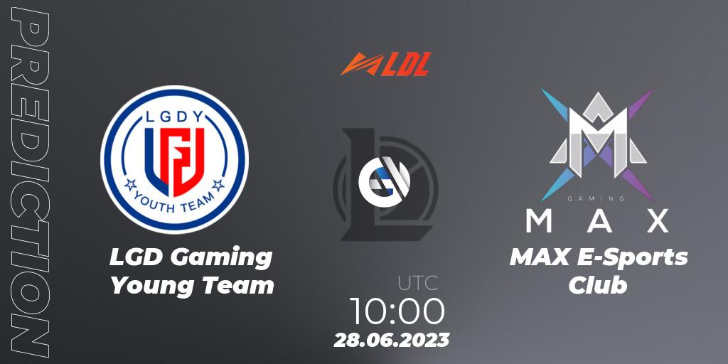 LGD Gaming Young Team - MAX E-Sports Club: прогноз. 28.06.2023 at 11:00, LoL, LDL 2023 - Regular Season - Stage 3