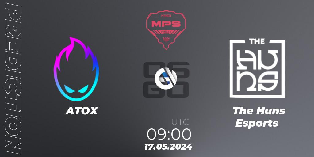 ATOX - The Huns Esports: прогноз. 17.05.2024 at 09:00, Counter-Strike (CS2), MESA Pro Series: Finals 2024
