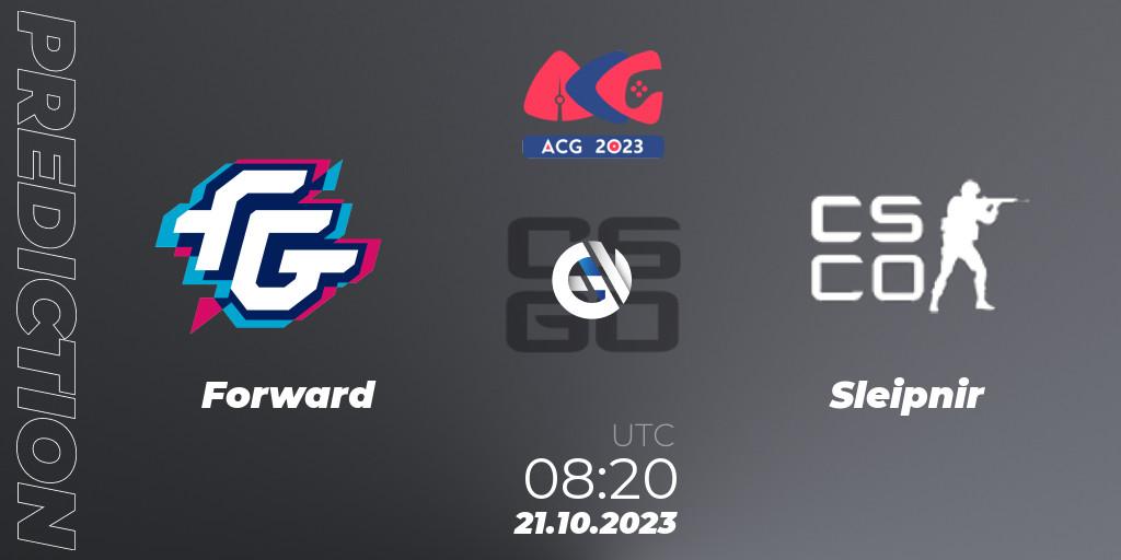 Forward - Sleipnir: прогноз. 21.10.23, CS2 (CS:GO), Almaty Cyber Games 2023