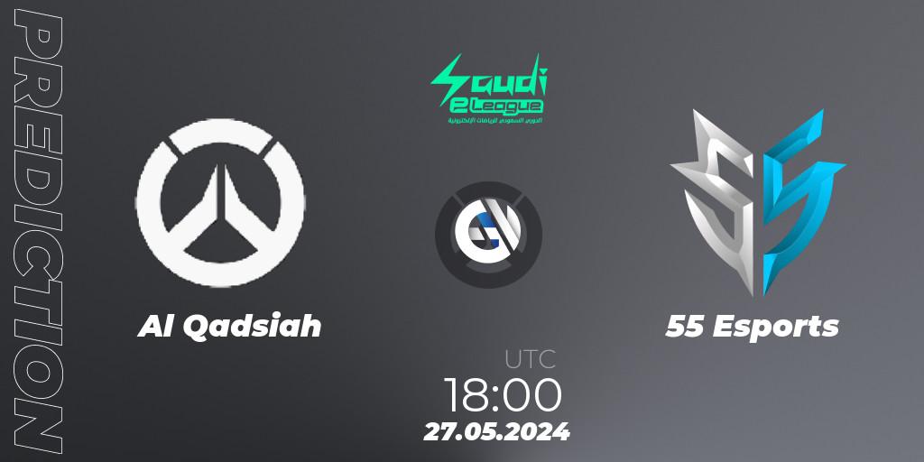 Al Qadsiah - 55 Esports: прогноз. 27.05.2024 at 18:00, Overwatch, Saudi eLeague 2024 - Major 2 Phase 2