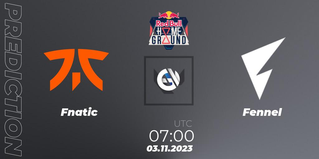 Fnatic - Fennel: прогноз. 03.11.23, VALORANT, Red Bull Home Ground #4 - Swiss Stage