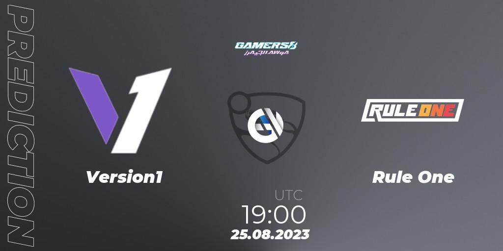 Version1 - Rule One: прогноз. 25.08.2023 at 19:15, Rocket League, Gamers8 2023
