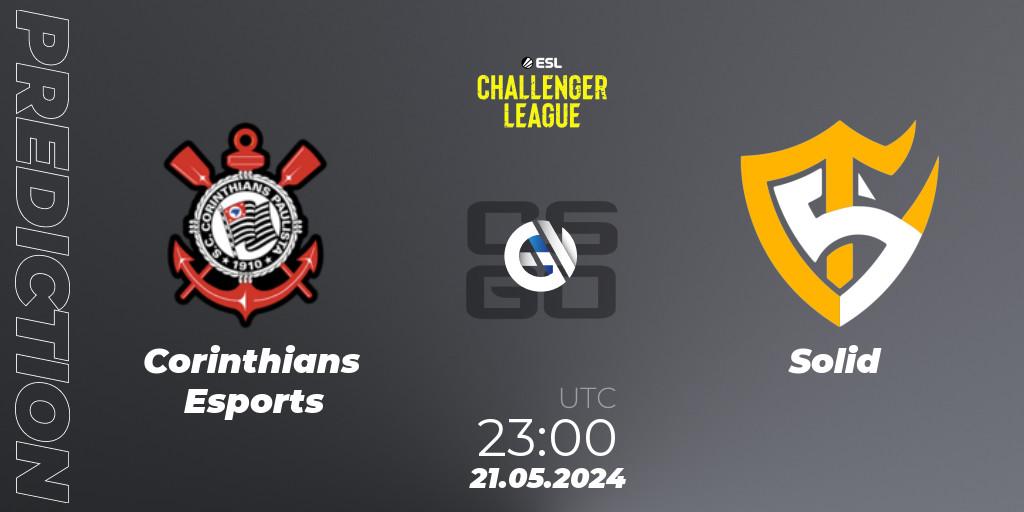 Corinthians Esports - Solid: прогноз. 21.05.2024 at 23:00, Counter-Strike (CS2), ESL Challenger League Season 47: South America