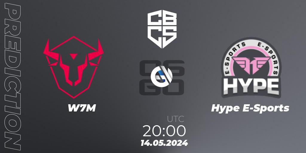 W7M - Hype E-Sports: прогноз. 14.05.2024 at 19:15, Counter-Strike (CS2), CBCS Season 4