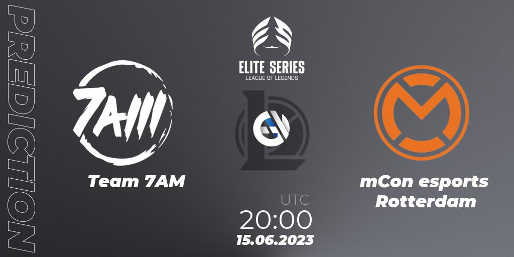 Team 7AM - mCon esports Rotterdam: прогноз. 15.06.2023 at 20:00, LoL, Elite Series Summer 2023