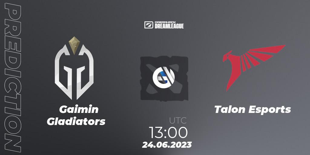 Gaimin Gladiators - Talon Esports: прогноз. 24.06.2023 at 12:55, Dota 2, DreamLeague Season 20