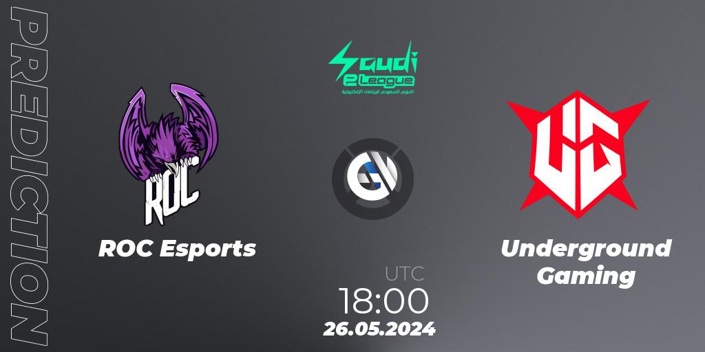 ROC Esports - Underground Gaming: прогноз. 26.05.2024 at 18:00, Overwatch, Saudi eLeague 2024 - Major 2 Phase 2