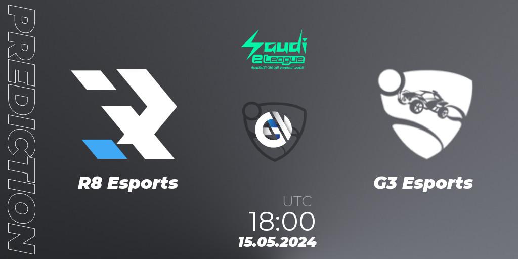 R8 Esports - G3 Esports: прогноз. 15.05.2024 at 18:00, Rocket League, Saudi eLeague 2024 - Major 2: Online Major Phase 1
