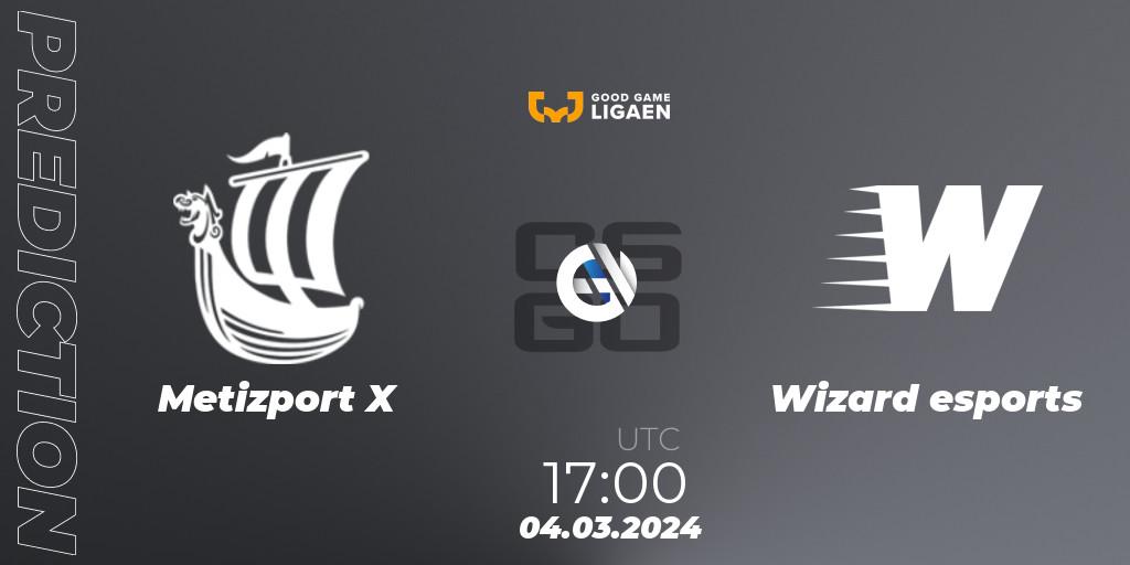 Metizport X - Wizard esports: прогноз. 04.03.24, CS2 (CS:GO), Good Game-ligaen Spring 2024