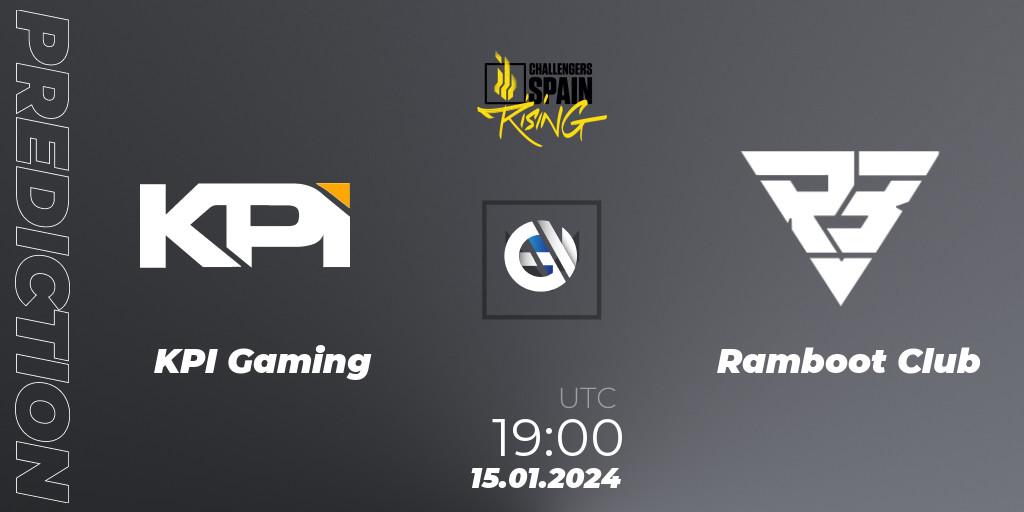 KPI Gaming - Ramboot Club: прогноз. 15.01.2024 at 19:00, VALORANT, VALORANT Challengers 2024 Spain: Rising Split 1