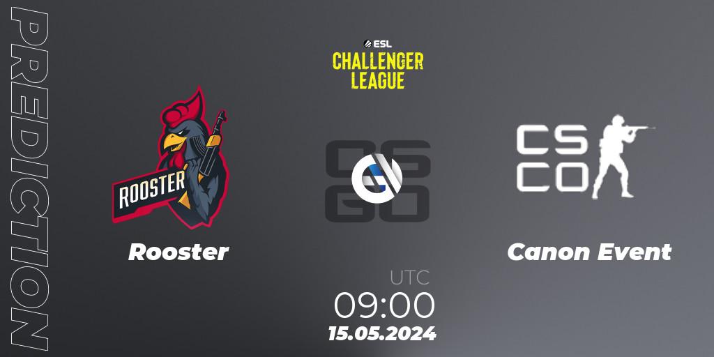 Rooster - Canon Event: прогноз. 15.05.2024 at 09:00, Counter-Strike (CS2), ESL Challenger League Season 47: Oceania