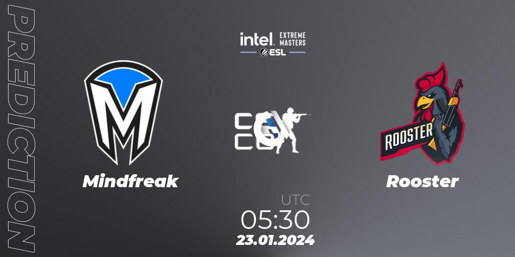 Mindfreak - Rooster: прогноз. 23.01.2024 at 05:30, Counter-Strike (CS2), Intel Extreme Masters China 2024: Oceanic Closed Qualifier