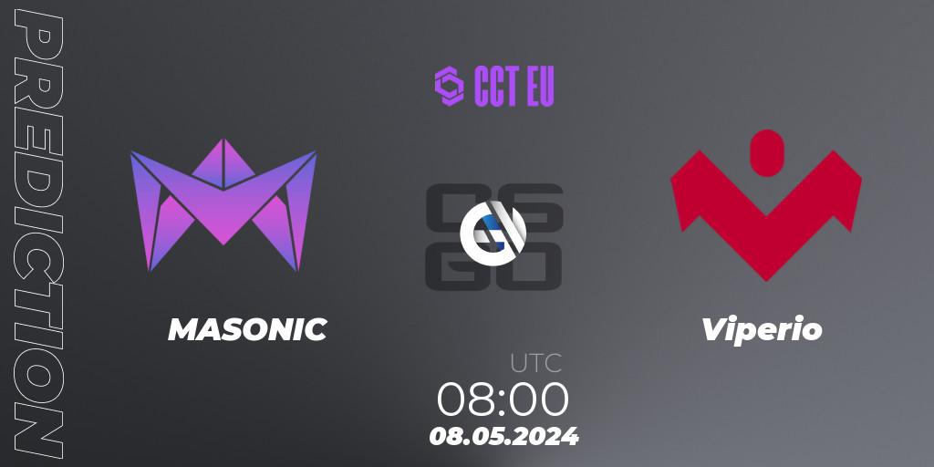 MASONIC - Viperio: прогноз. 08.05.2024 at 08:00, Counter-Strike (CS2), CCT Season 2 European Series #3 Play-In