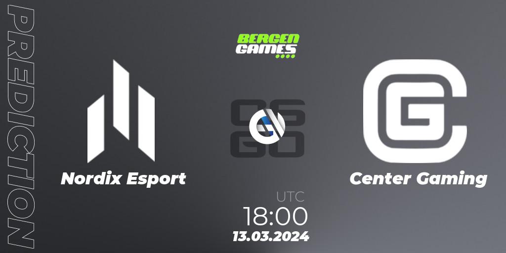 Nordix Esport - Center Gaming: прогноз. 13.03.24, CS2 (CS:GO), Bergen Games 2024: Online Stage
