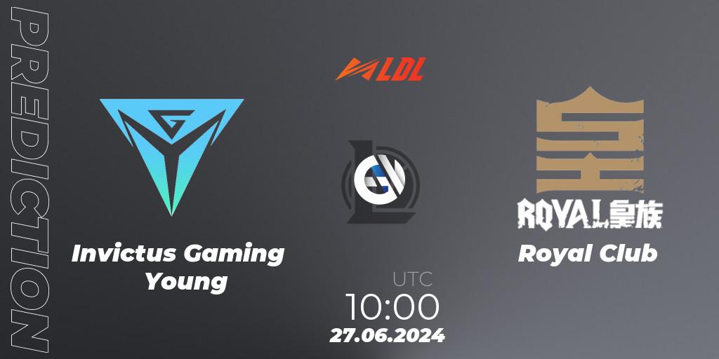 Invictus Gaming Young - Royal Club: прогноз. 27.06.2024 at 10:00, LoL, LDL 2024 - Stage 3