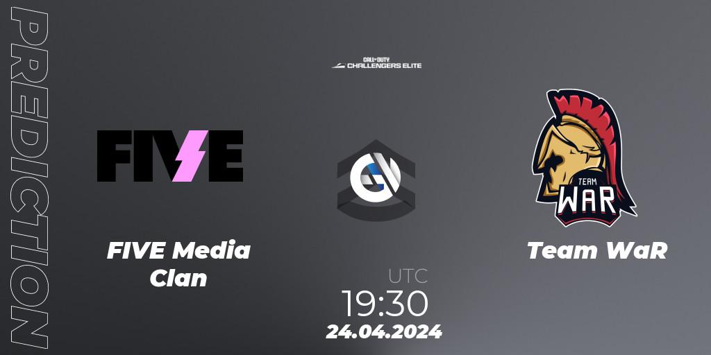 FIVE Media Clan - Team WaR: прогноз. 24.04.2024 at 19:30, Call of Duty, Call of Duty Challengers 2024 - Elite 2: EU