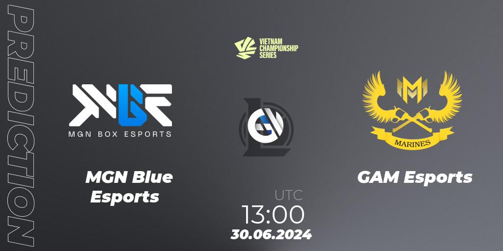 MGN Blue Esports - GAM Esports: прогноз. 30.06.2024 at 13:00, LoL, VCS Summer 2024 - Group Stage